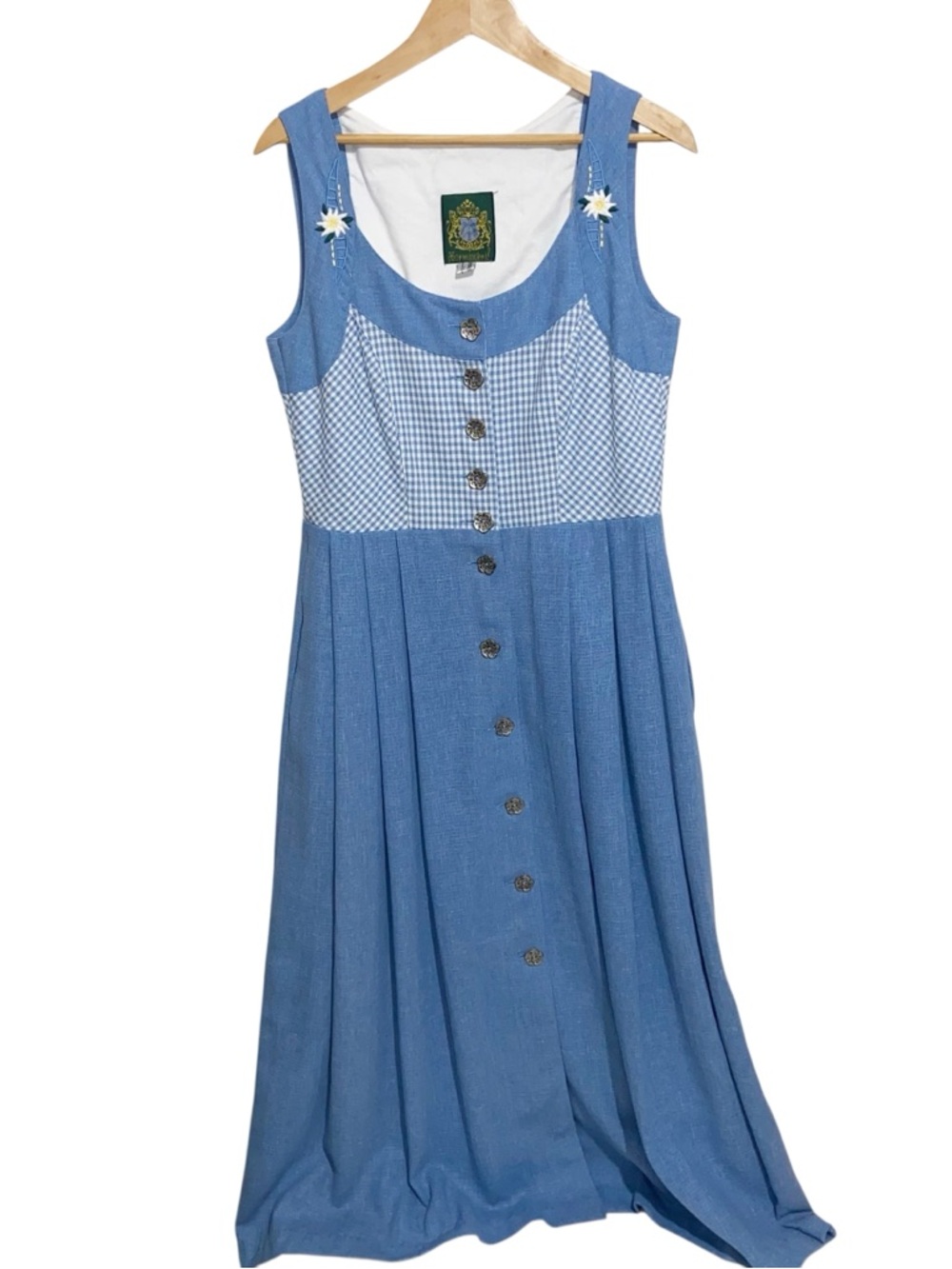 Hammerschmid Dress Size 38 Traditional German Austrian Dirndl Gingham Vintage